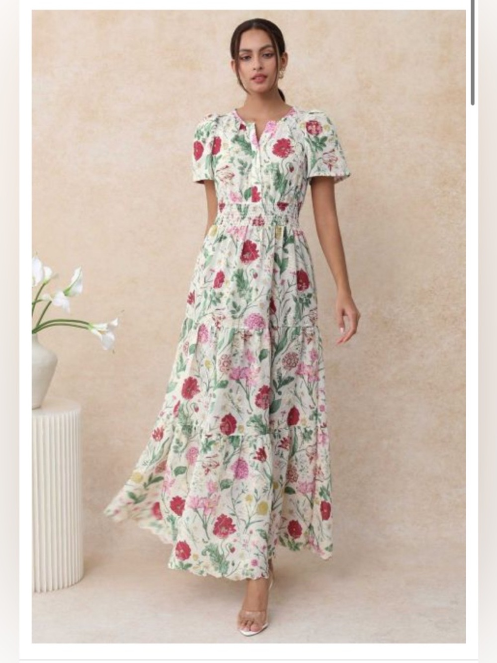 NWT Chicwish Floral Maxi Dress